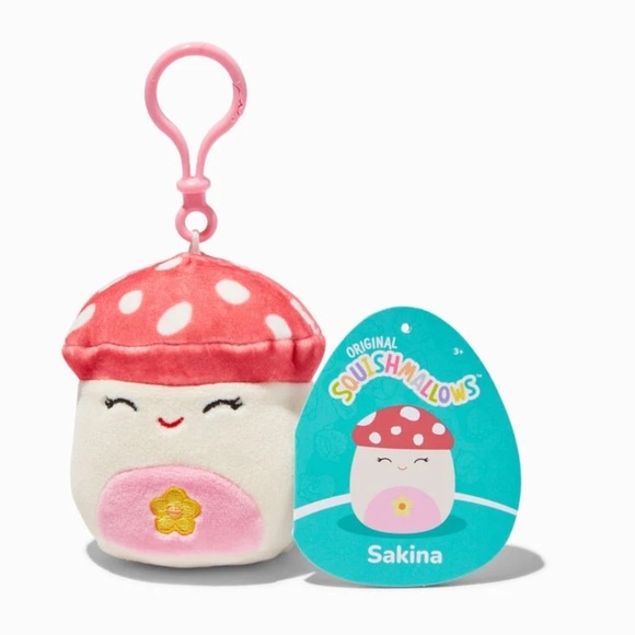 Nwt 🍄 3" Sakina Clip Mushroom Squishmallow - Picture 1 of 5